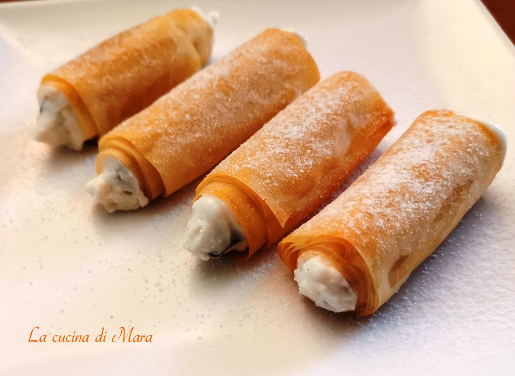 Cannoli di pasta fillo – La cucina di Mara