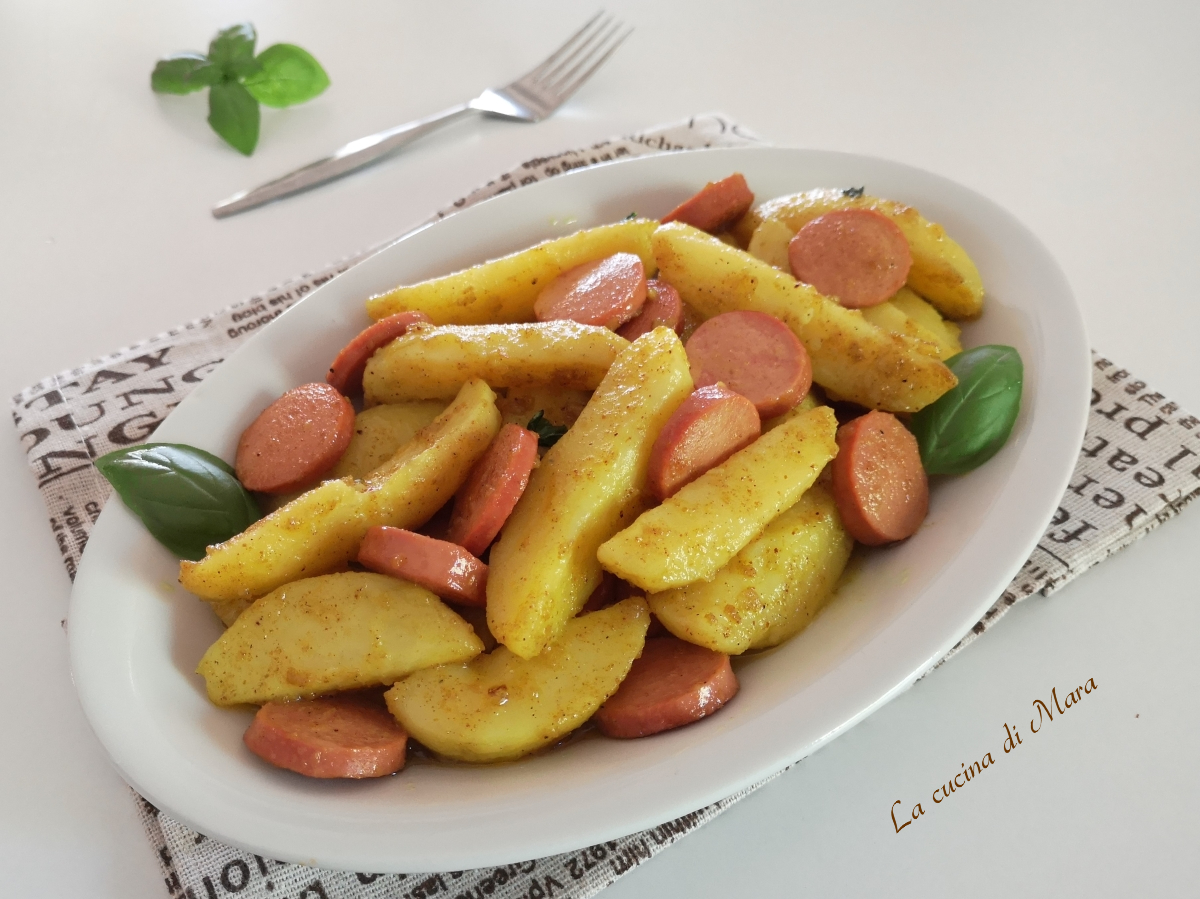 Patate Con Wurstel E Curry La Cucina Di Mara