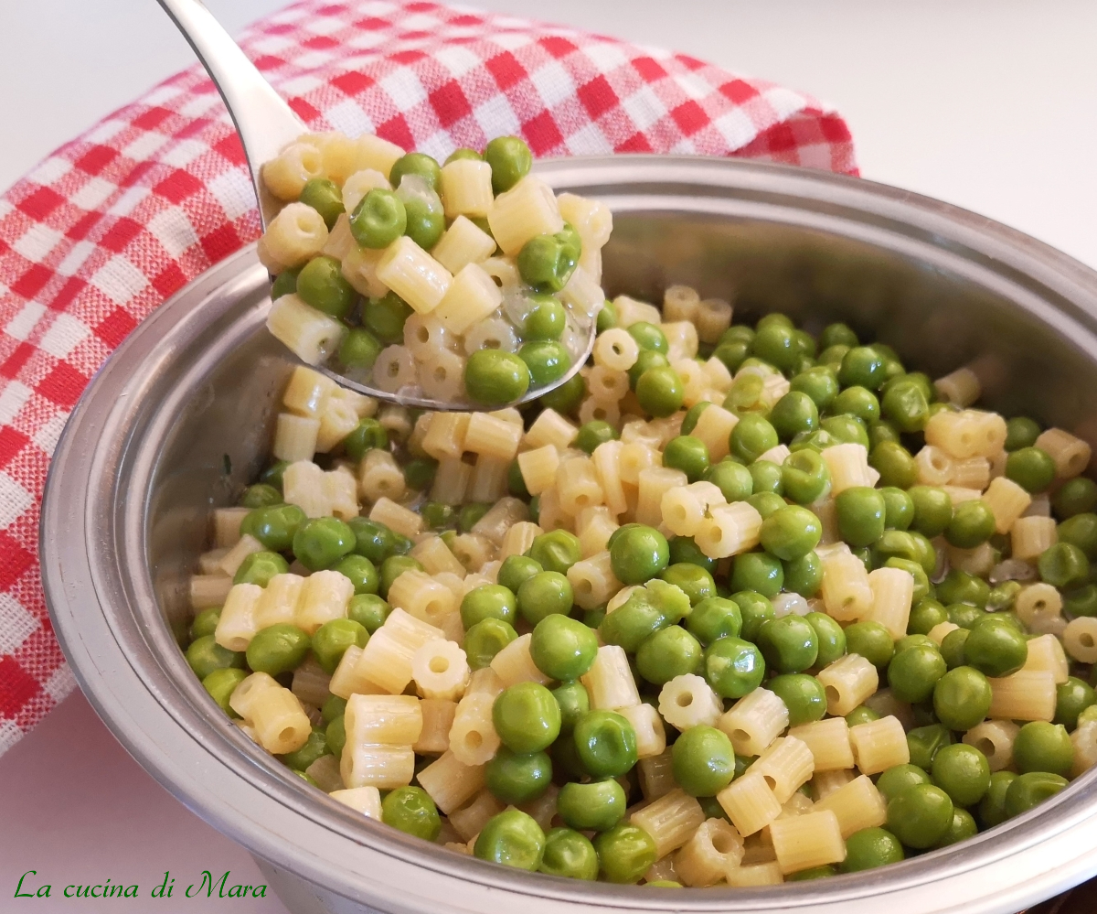 Pasta e piselli La cucina di Mara