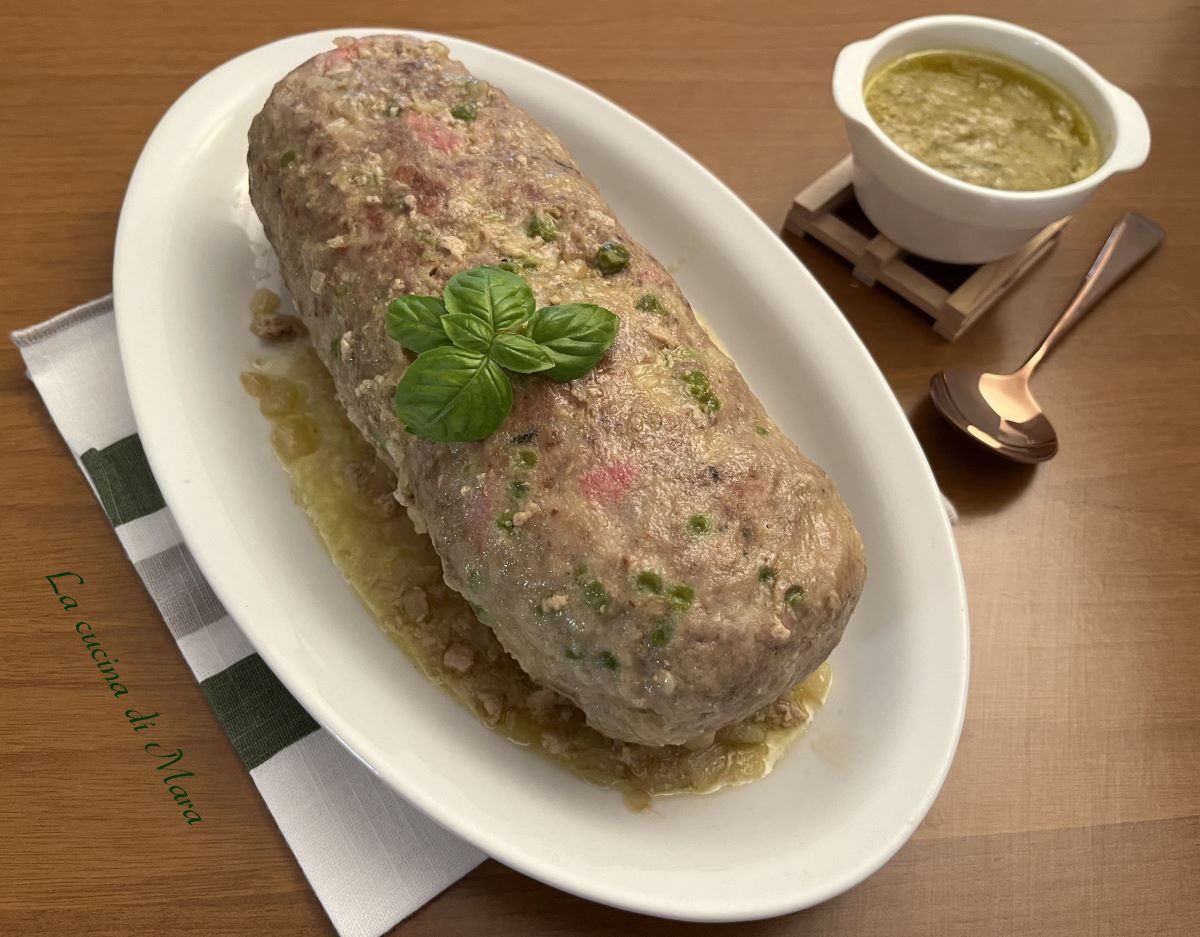 Polpettone con piselli e pancetta – La cucina di Mara
