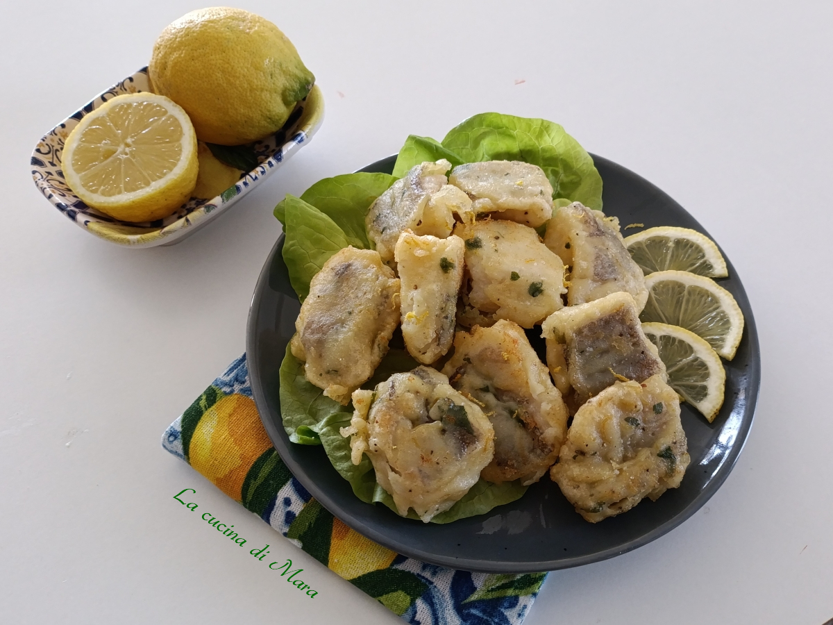 baccalà fritto con pastella al limone
