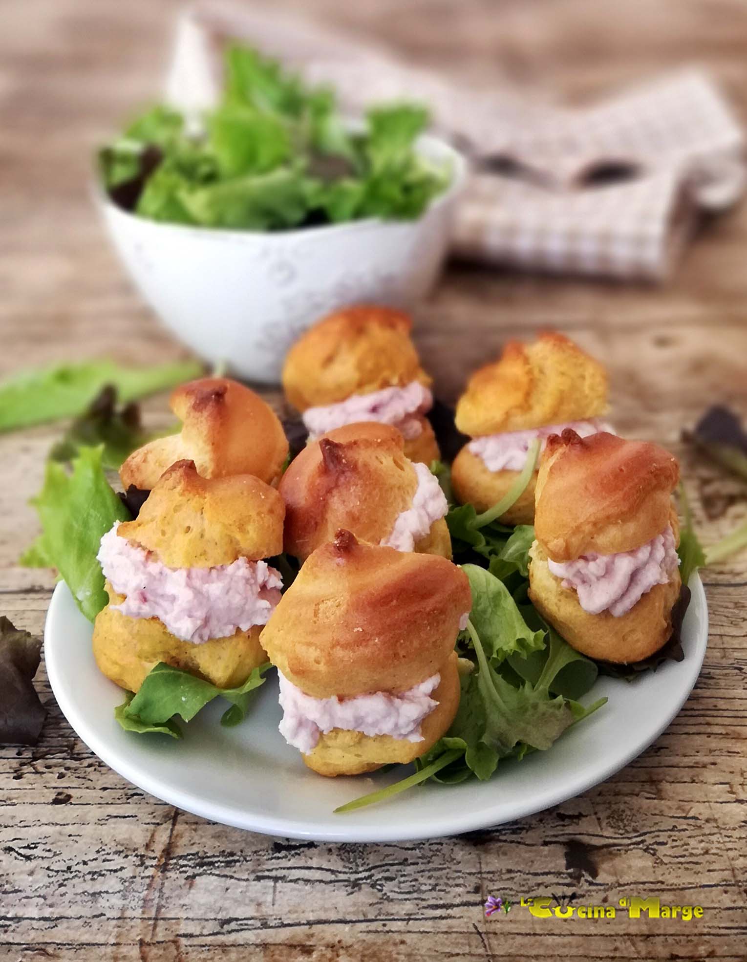 Bigne Salati Con Mousse Di Prosciutto La Cucina Di Marge