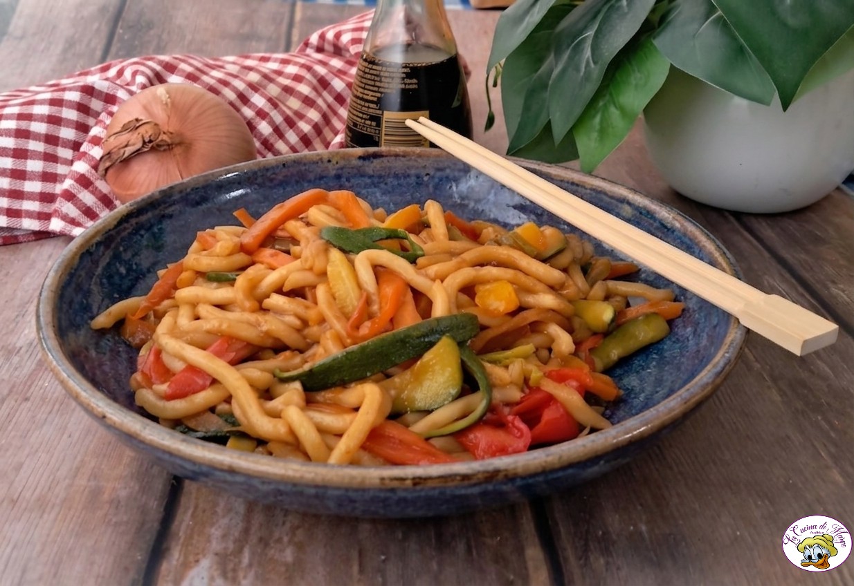 Udon con verdure