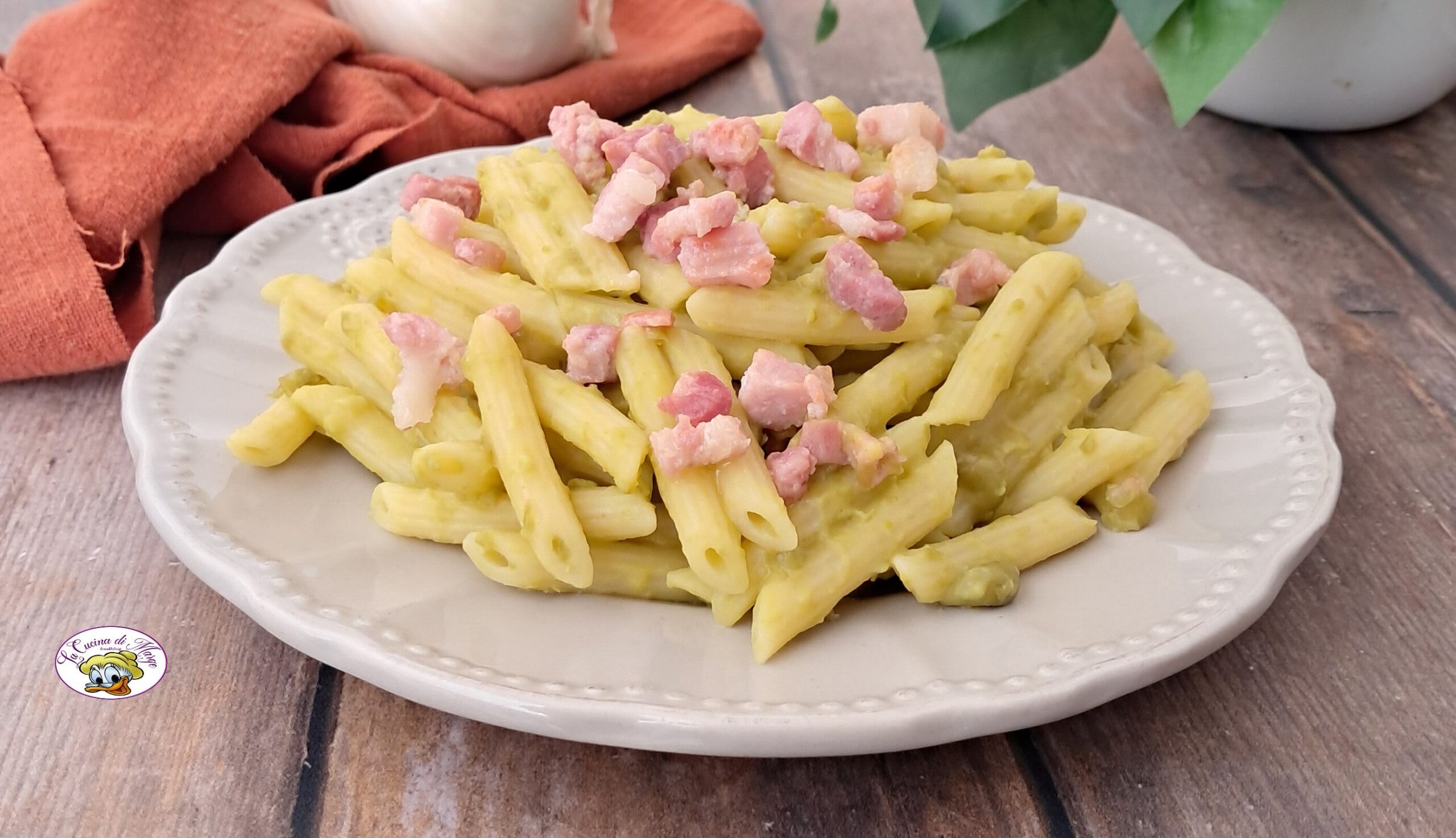 Pasta piselli e pancetta
