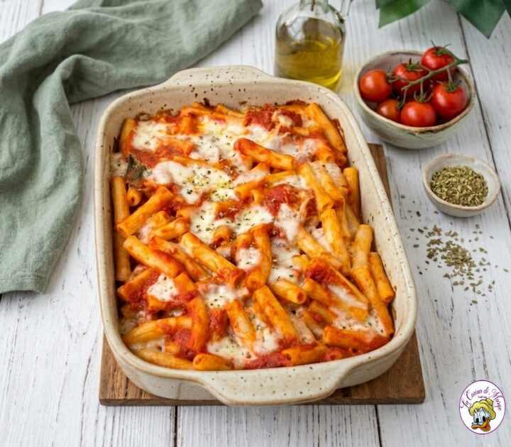 Pasta al forno alla pizzaiola