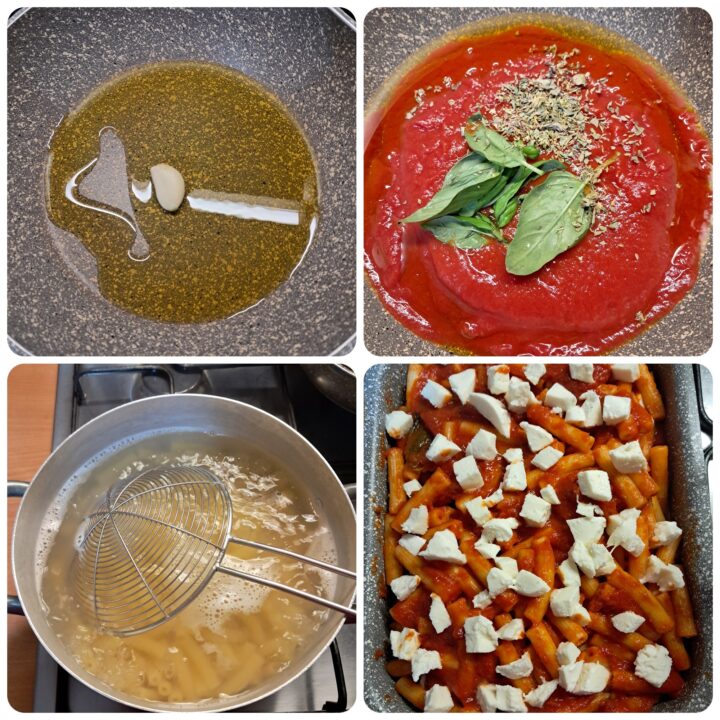 Pasta al forno alla pizzaiola