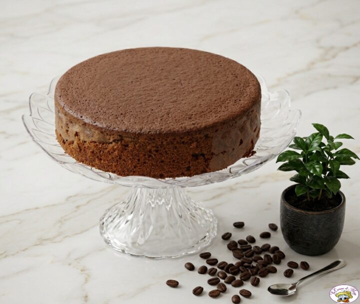 Torta al caffé senza burro e latte