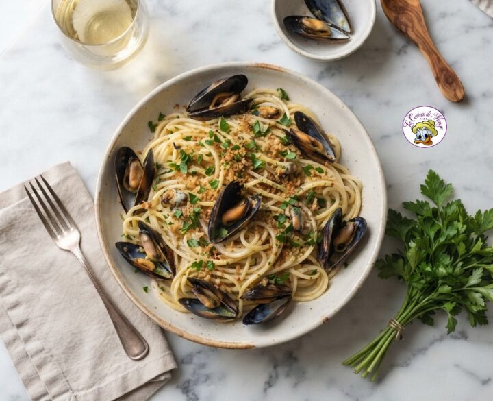 Spaghetti alle cozze in bianco