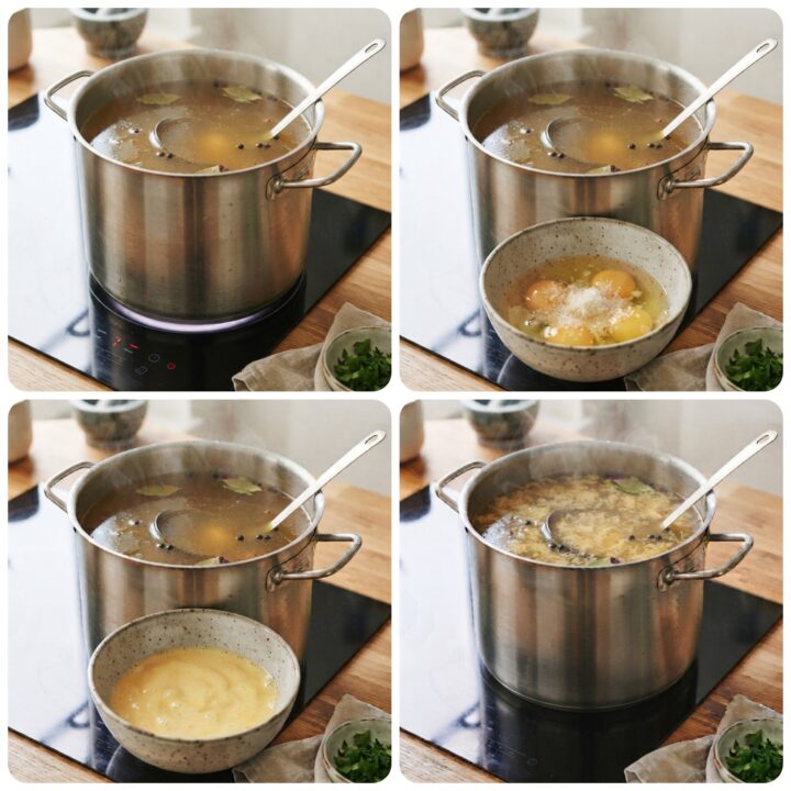 Stracciatella in brodo