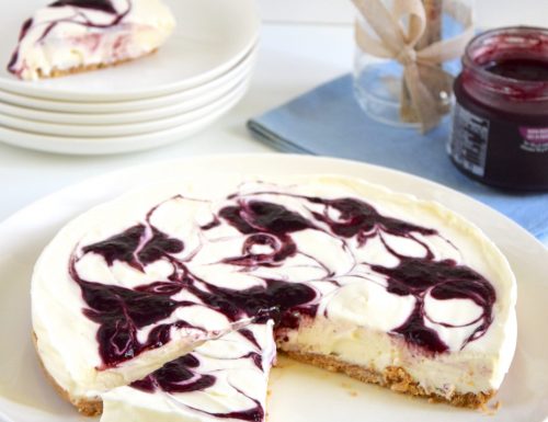 Cheesecake senza cottura alla marmellata