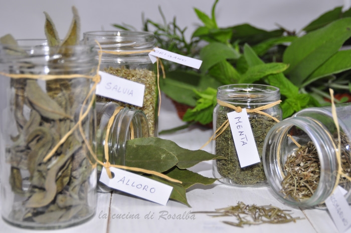 erbe aromatiche essiccate | la cucina di rosalba