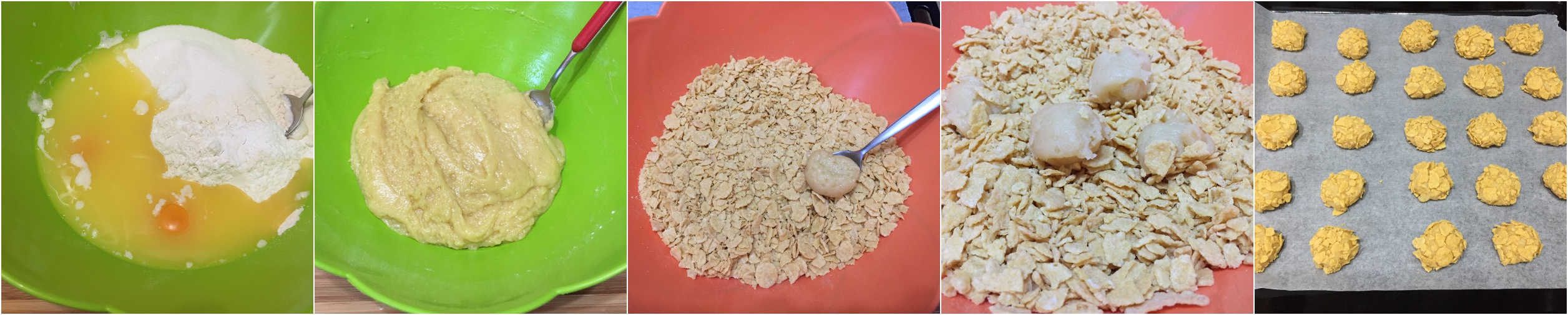 preparazione rose del deserto - biscotti con corn flakes