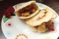 Ingredienti e consigli per preparare arepas con pollo tritato.