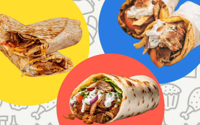 Shawarma, Döner Kebab e Gyros