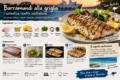 Barramundi alla griglia: versione originale e variante italiana.