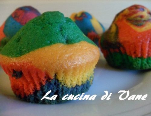Rainbow muffin