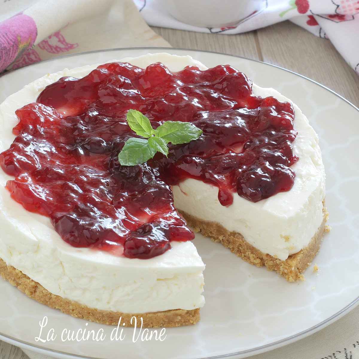 torta con marmellata e yogurt