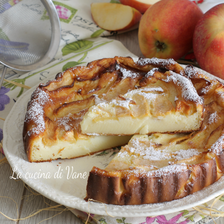 TORTA DI MELE E RICOTTA CREMOSA senza FARINA oo