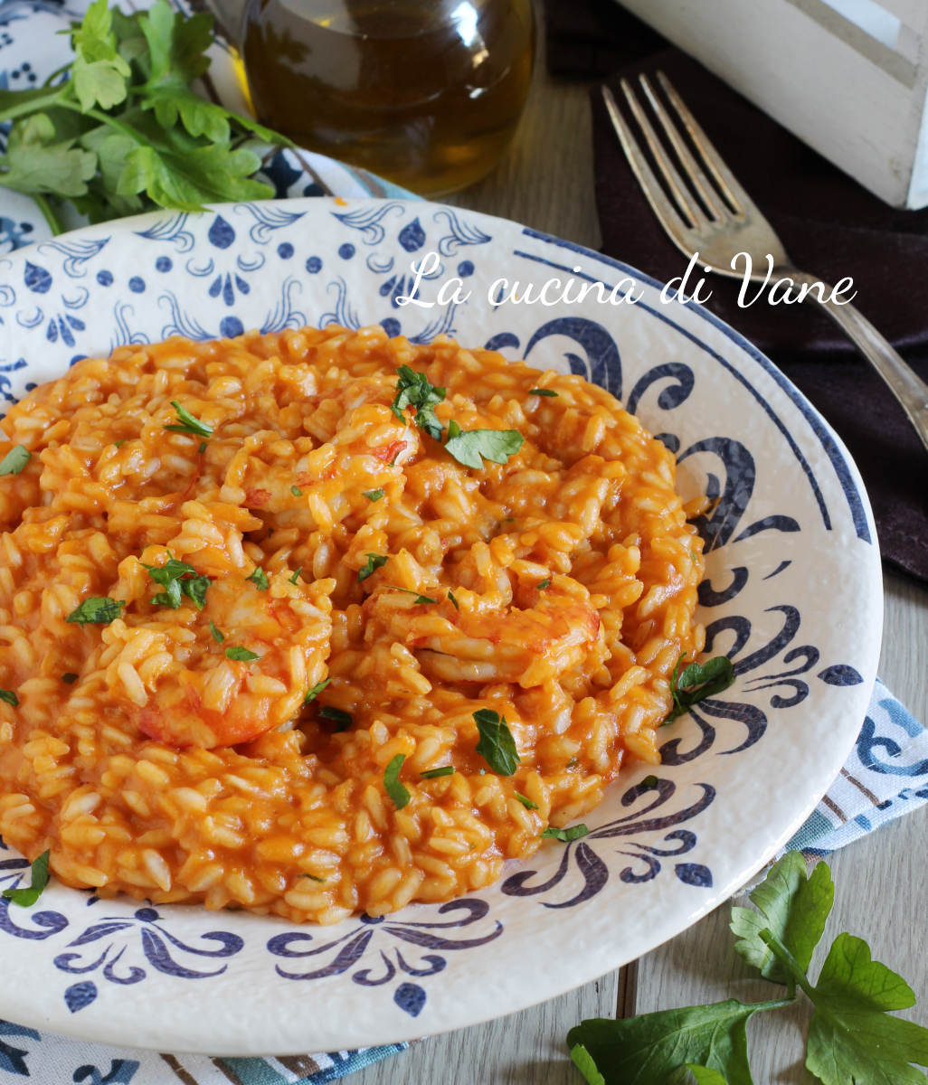 Risotto alla crema di gamberi cremoso, ricetta come al ristorante