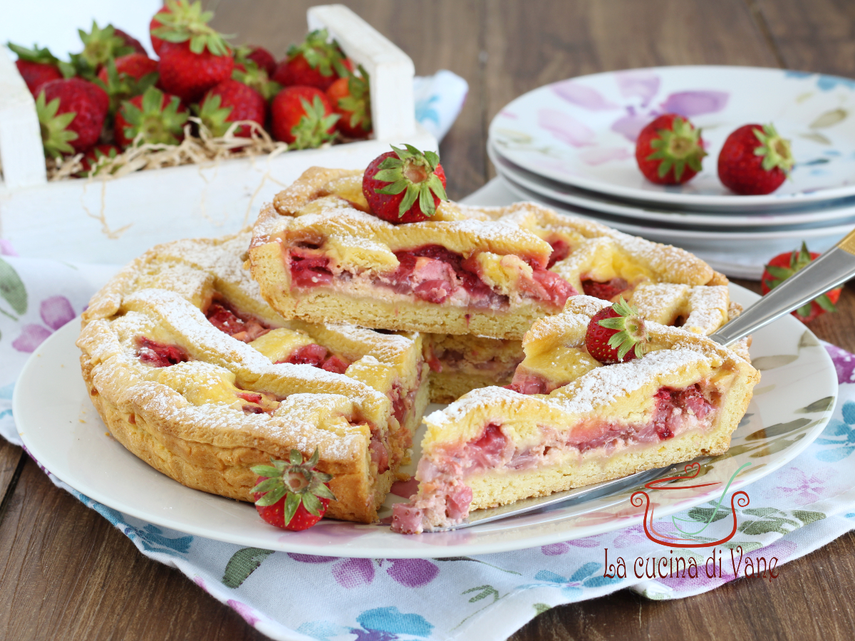 crostata fragole crema e mascarpone