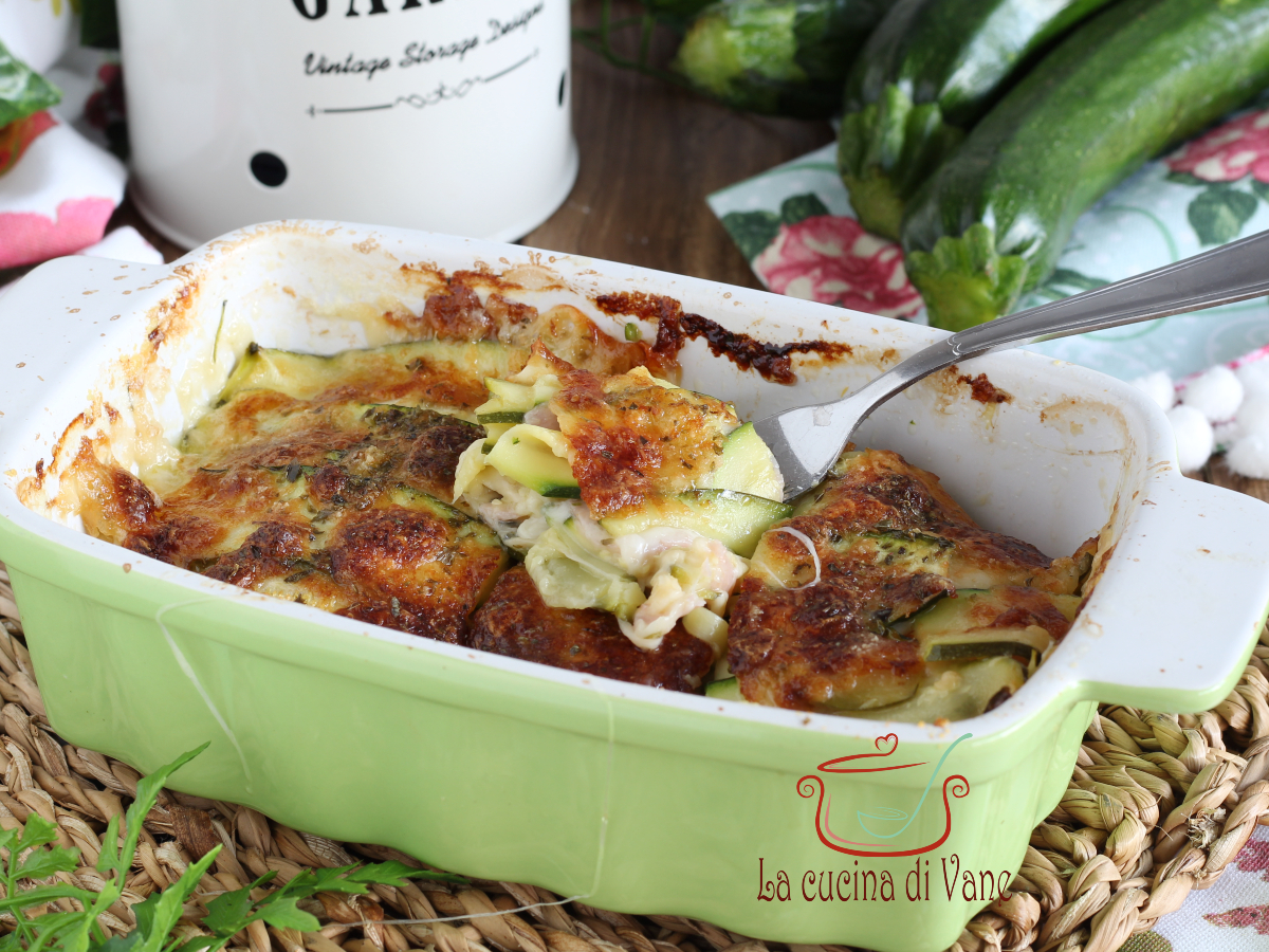 zucchine e stracchino al forno