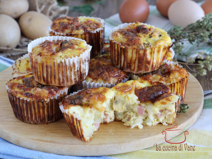 tortini di patate con prosciutto e formaggio