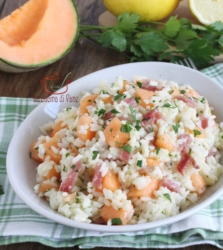INSALATA DI RISO CON MELONE E SPECK