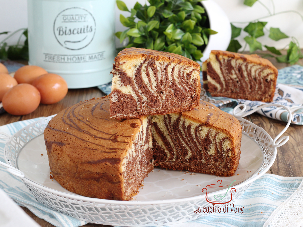 torta zebrata senza burro