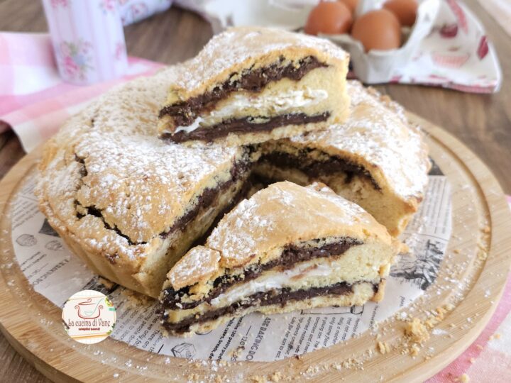 crostata a strati ricotta e nutella