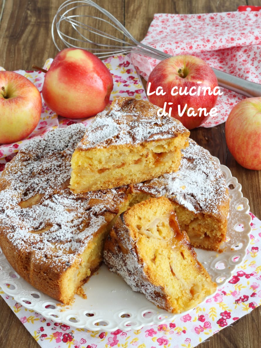 Torta di mele e marmellata soffice e golosa, senplice e genuina