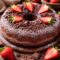 Ciambella cioccolato e fragole