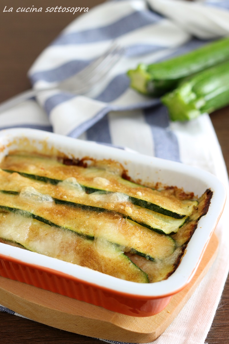 Tortino veloce di zucchine prosciutto e provola La cucina sottospra