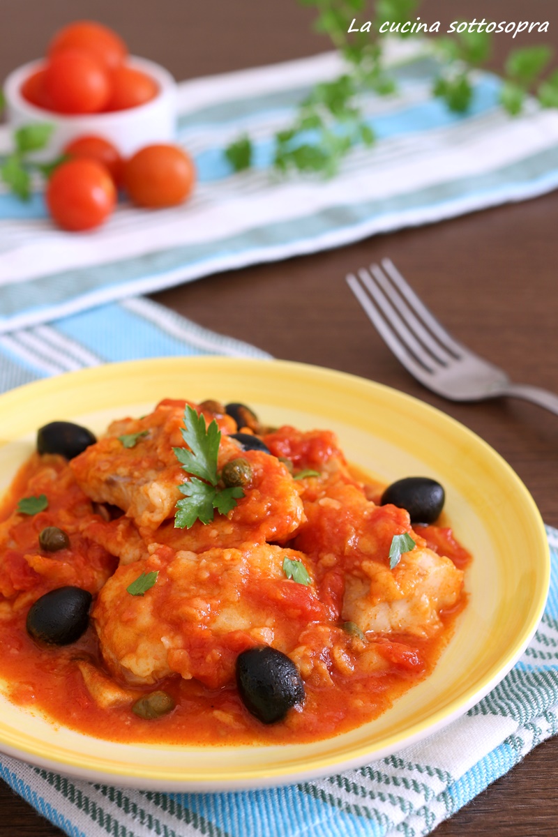 Filetti Di Merluzzo Pomodoro E Olive Alla Mediterranea - Ricetta Light