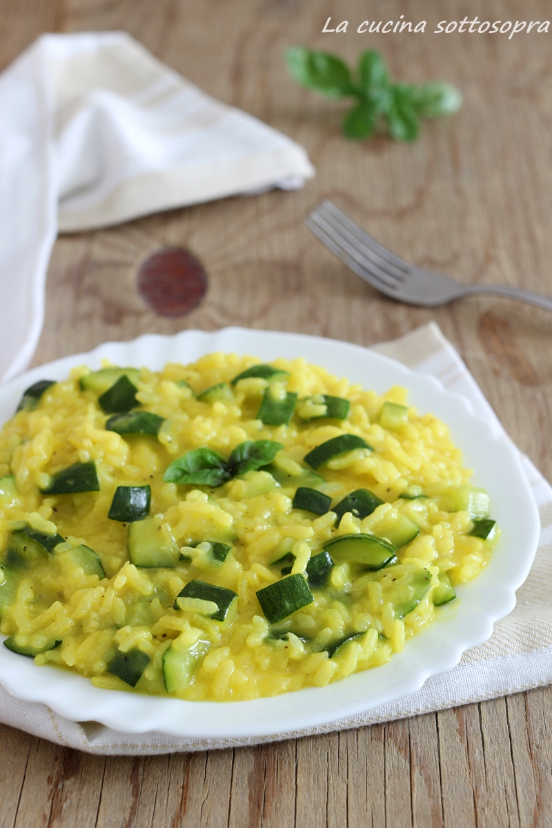 Risotto Zucchine E Zafferano - La Cucina Sottosopra