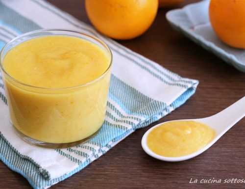 Crema all’arancia senza latte e glutine con Bimby e senza