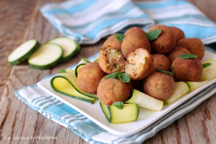 polpette di gamberi e zucchine antipasto o secondo