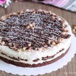 Cheesecake cocco e cioccolato fondente