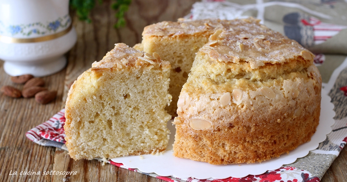 Torta al latte di mandorla - senza burro sofficissima | La cucina ...