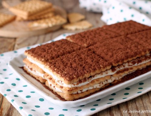 Mattonella di biscotti e crema di ricotta