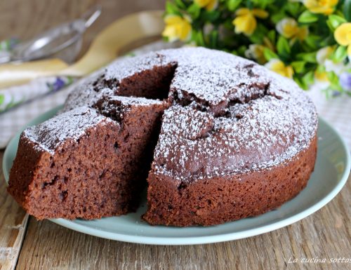 Torta al cacao senza burro