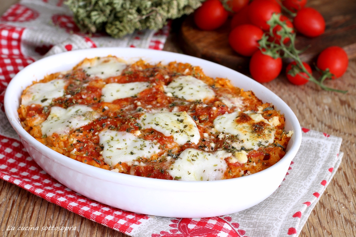 Riso Alla Pizzaiola Al Forno Facile E Veloce La Cucina Sottosopra