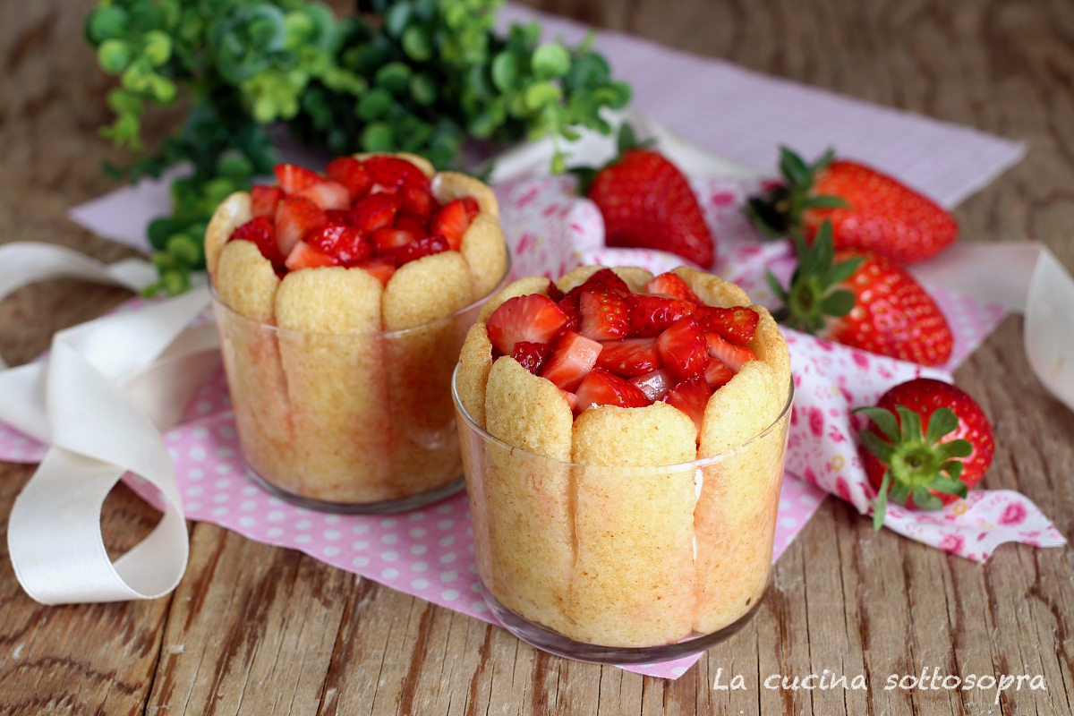 coppette fragole e ricotta
