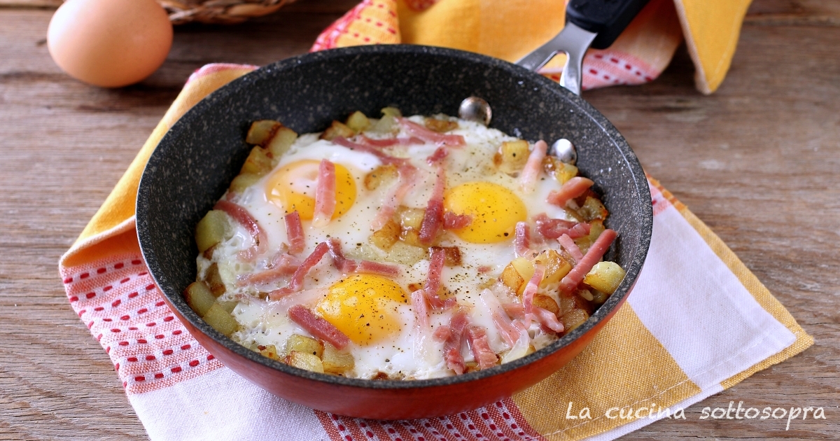 Uova speck e patate - La cucina sottosopra