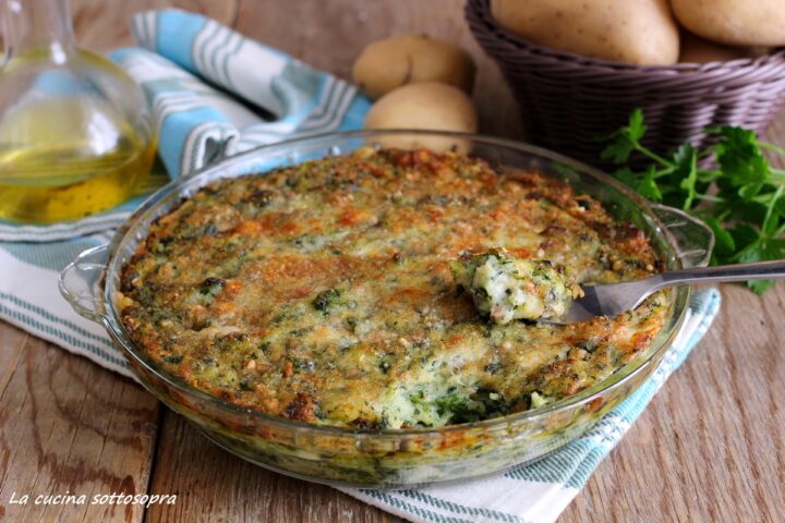 sformato di patate e spinaci