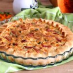 torta salata con zucca e speck