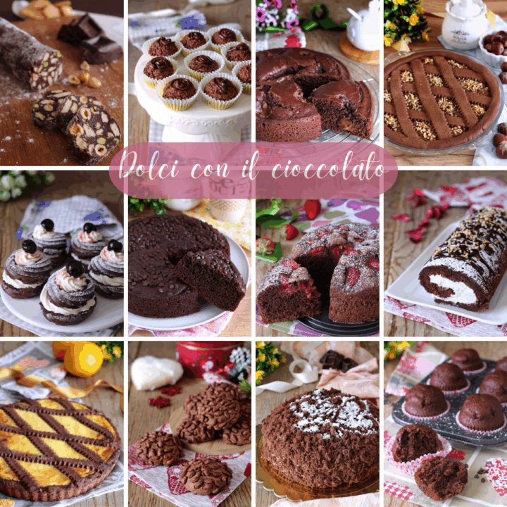 dolci con il cioccolato