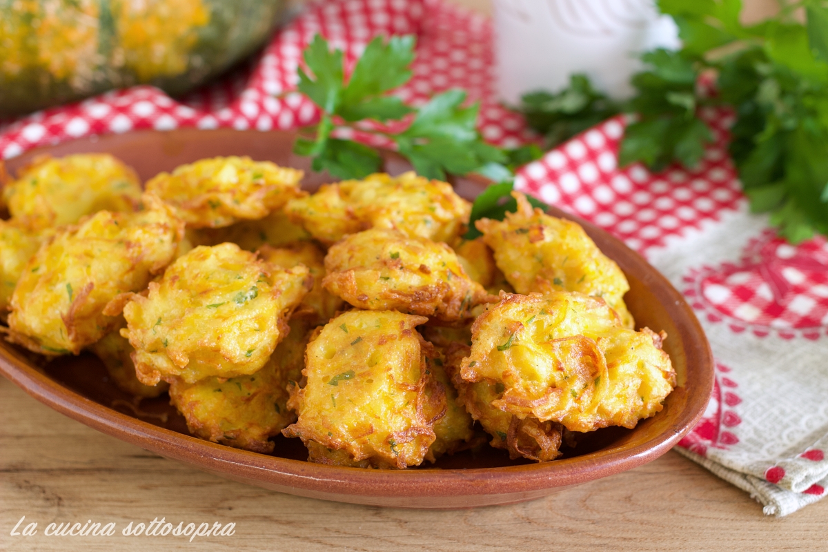 frittelle di zucca e patate