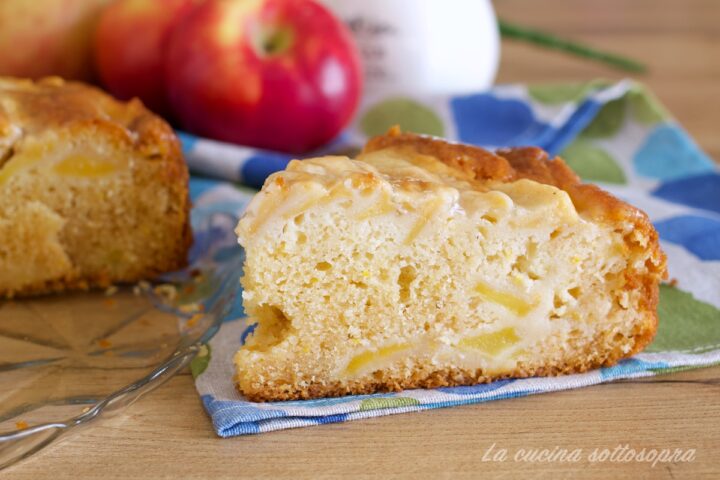 torta di mele senza sbattitore morbida
