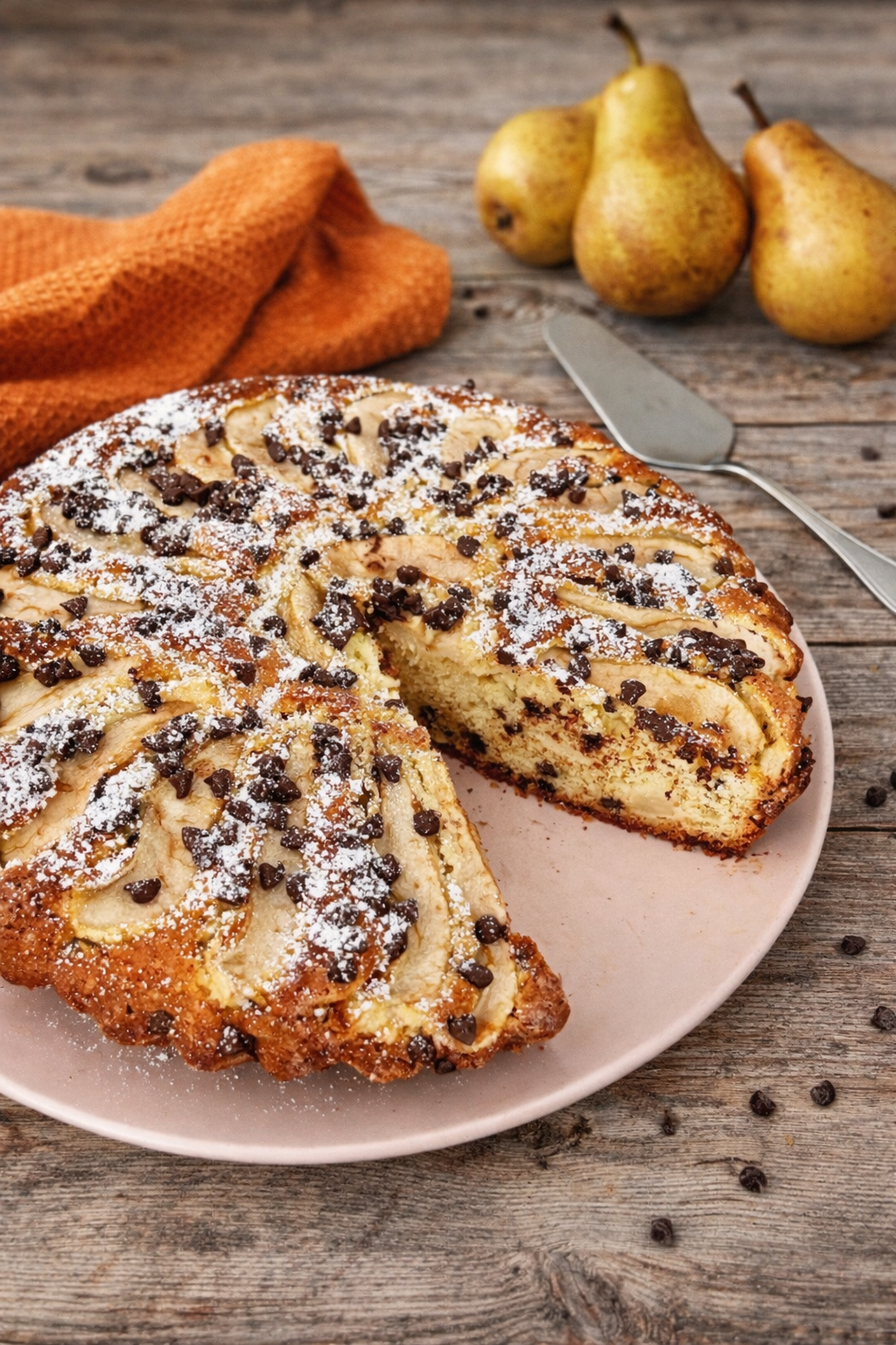 Torta pere e gocce di cioccolato con yogurt - Blog di Francesca la fata ...