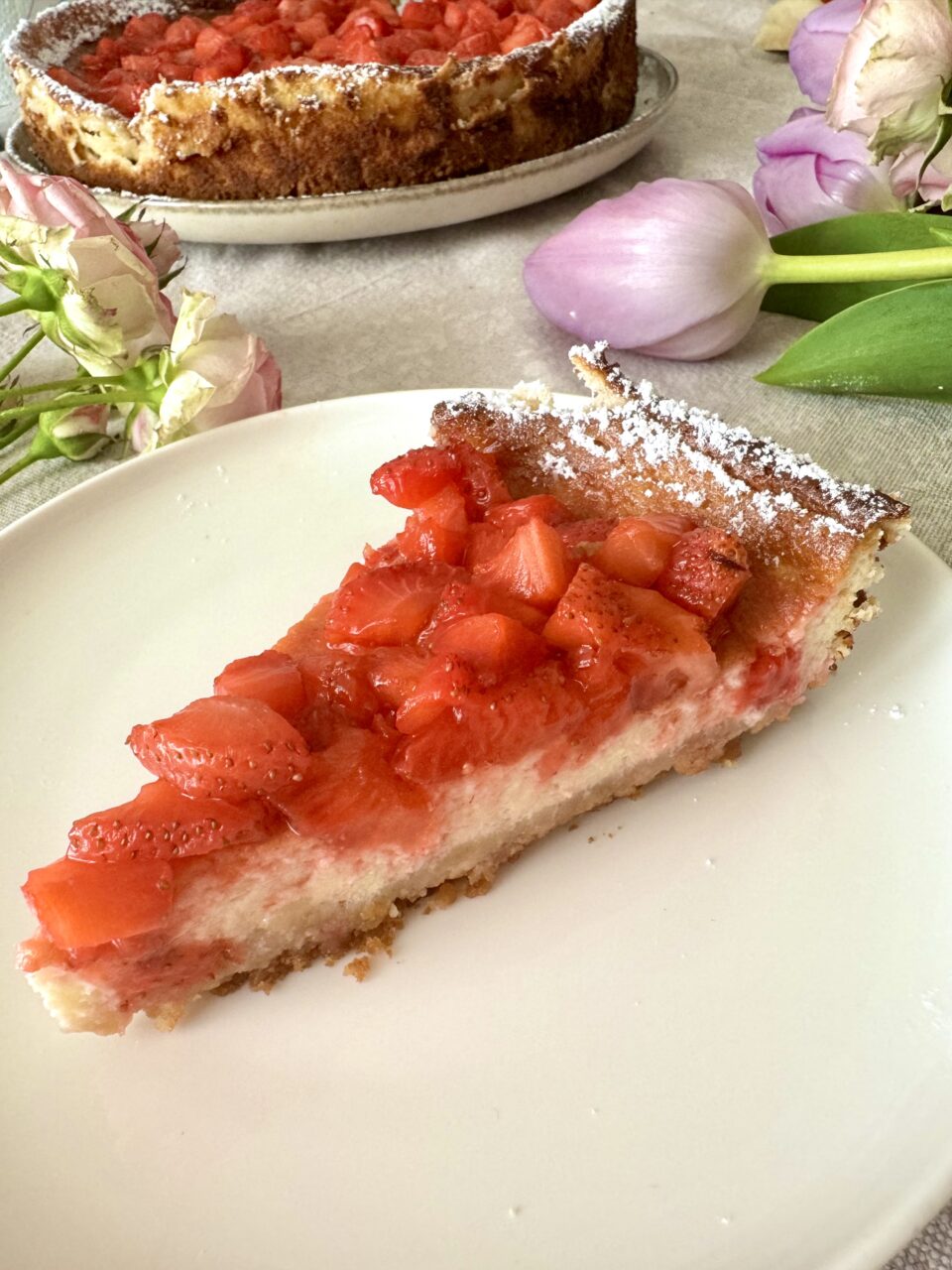 Cheesecake cotta alle fragole